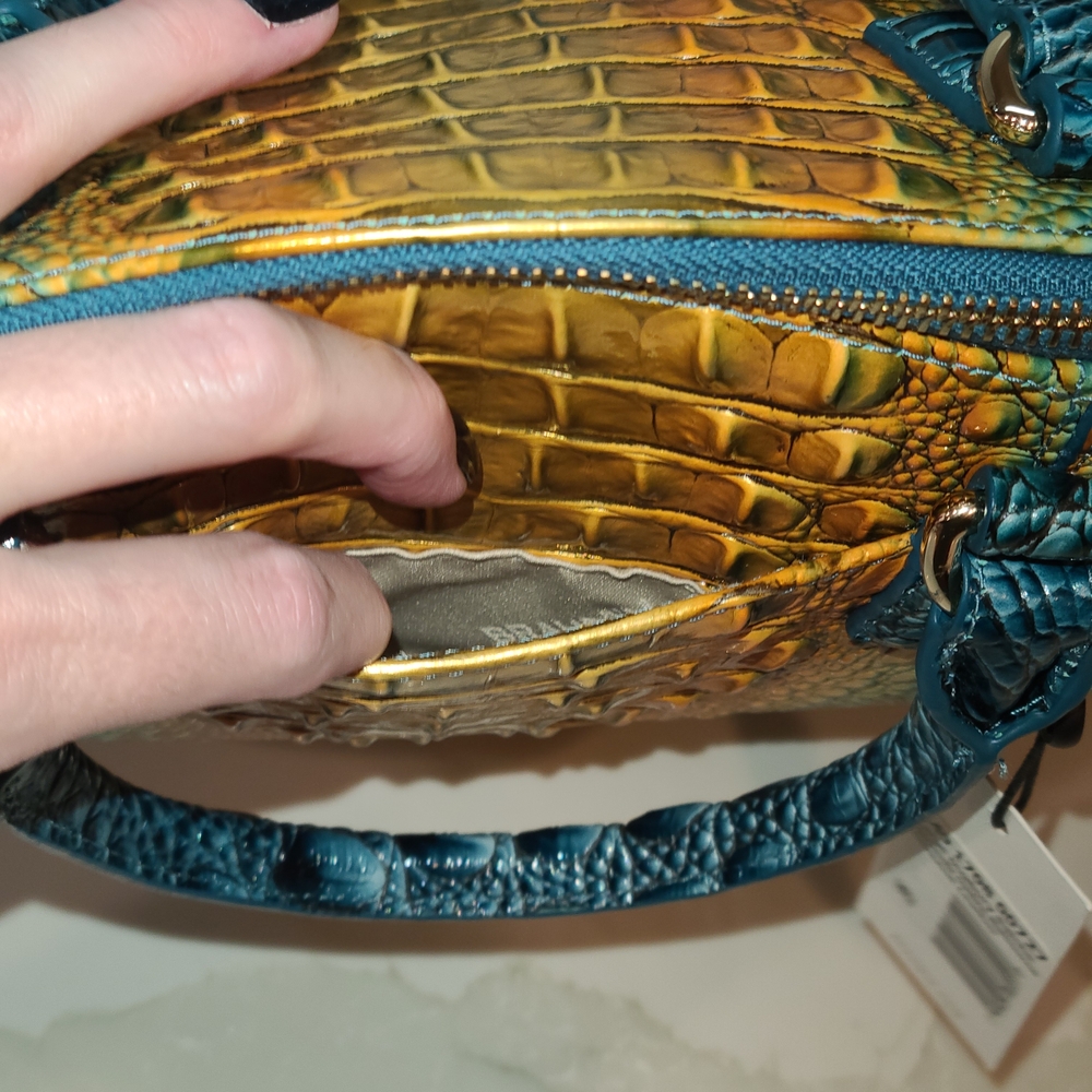 Brahmin NWT Large Duxbury Bermuda Ombre Melbourne SET W Ady Wallet NWT - Picture 13 of 16